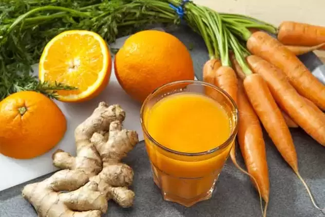 Ginger and carrots can quickly increase potency in a man